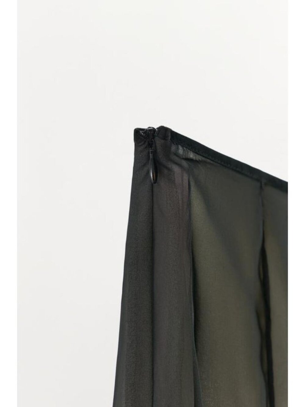 ZARA ORGANZA AND KNIT MIDI SKIRT 1223/702/084 - Picture 5 of 5